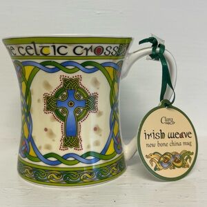 NWT The Celtic Cross from Clara Irish Weave, Bone China Cup or Mug